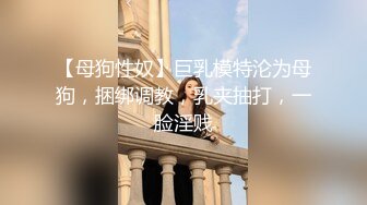 【母狗性奴】巨乳模特沦为母狗，捆绑调教，乳夹抽打，一脸淫贱