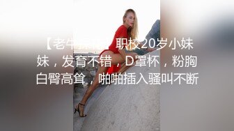 【老牛探花】职校20岁小妹妹，发育不错，D罩杯，粉胸白臀高耸，啪啪插入骚叫不断