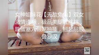 女神姐妹花【无敌兔兔】双女激情诱惑，极品美腿红丝袜，跳蛋塞穴假屌抽插，翘起屁股叠罗汉