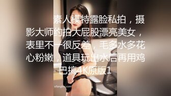 ⚫️⚫️素人模特露脸私拍，摄影大师约拍大屁股漂亮美女，表里不一很反差，毛多水多花心粉嫩，道具玩出水后再用鸡巴搞4K原版1