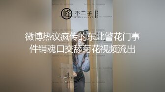 微博热议疯传的东北警花门事件销魂口交舔菊花视频流出