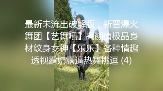 最新未流出破解版，新晋爆火舞团【艺舞吧】高颜值极品身材纹身女神【乐乐】各种情趣透视露奶露逼热舞挑逗 (4)