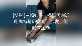 [MP4]白帽妹子，摸奶舌吻近距离特写69舔菊，沙发上位骑乘猛操