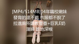 [MP4/514MB]04年職校嫩妹 發育的還不錯 衣服都不脫了 拉進廁所調教壹番+巨乳E奶蕩婦 跪地深喉