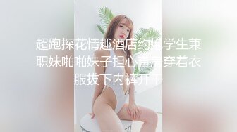 超跑探花情趣酒店约炮学生兼职妹啪啪妹子担心查房穿着衣服拔下内裤开干